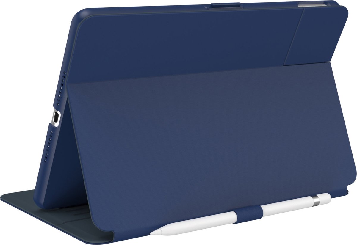 Speck Tablethoes geschikt voor Apple iPad 8 (2020) Hoes | Speck Balance Folio Bookcase + Stylus Houder - Coastal Blue | Blauw