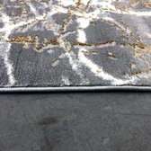 Magic Floor - Tapijt - Woonkamer - Vloerkleed Pera 0329A - Grijs - Polyester - (300x80cm)