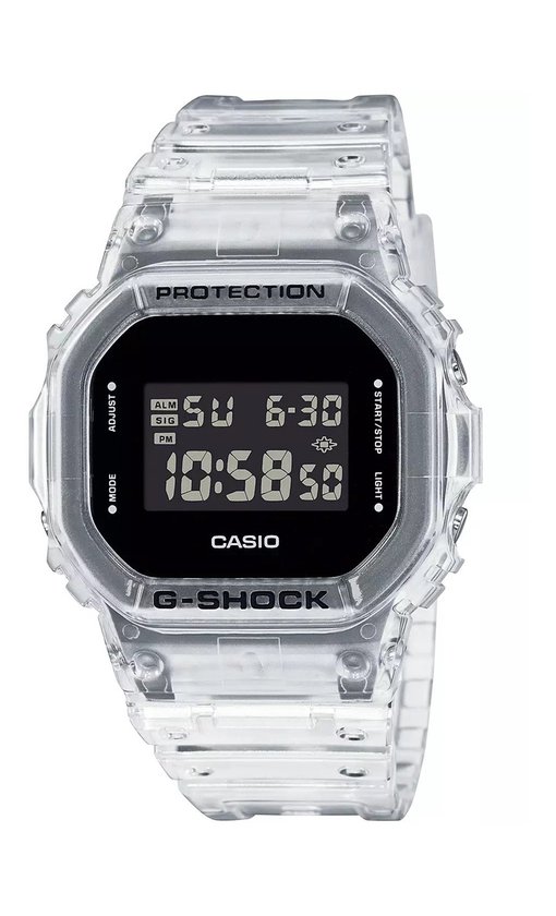 Casio G-SHOCK SKELETON transparant wit horloge