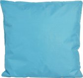1x Bank/Sier kussens voor binnen en buiten in de kleur lichtblauw 45 x 45 cm - Tuin/huis kussens