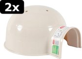 2x # IGLO PLASTIC BEIGE S 19CM