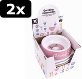 2x VOERBAK KAT MELAMINE ASS 13CM 150ML