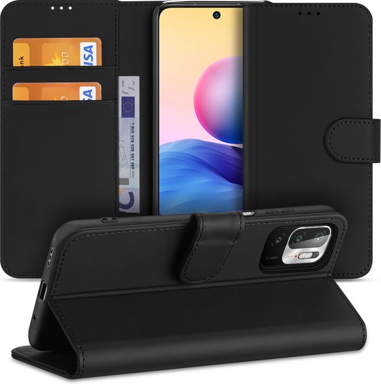 Book Case Xiaomi Poco M3 Pro | Redmi Note 10/10T 5G Zwart met Pasjeshouder