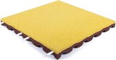 Rubberen tegels | 2 stuks | Geel | Dikte 4,5cm | 50x50cm