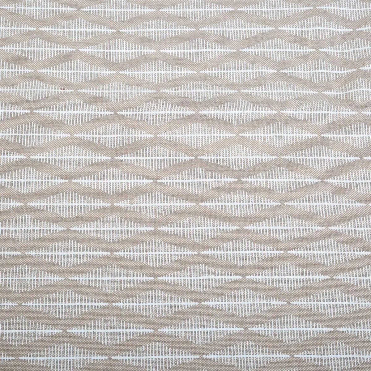 Atmosphera Tafelkleed - katoen - beige met print - 250 x 150 cm - Eettafel tafellakens