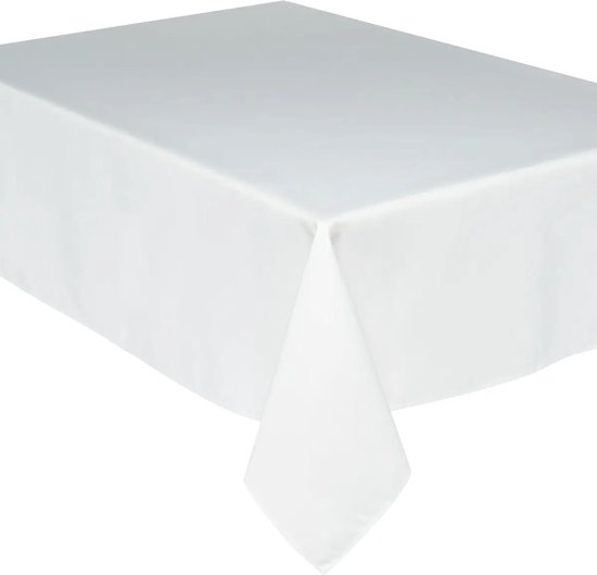 platform Verlichting Nauw Tafelkleed van polyester met formaat 240 x 140 cm - ivoor wit - Eettafel  tafellakens | bol.com