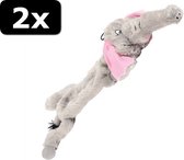2x WILD CRINKLER OLIFANT 60X14X9CM