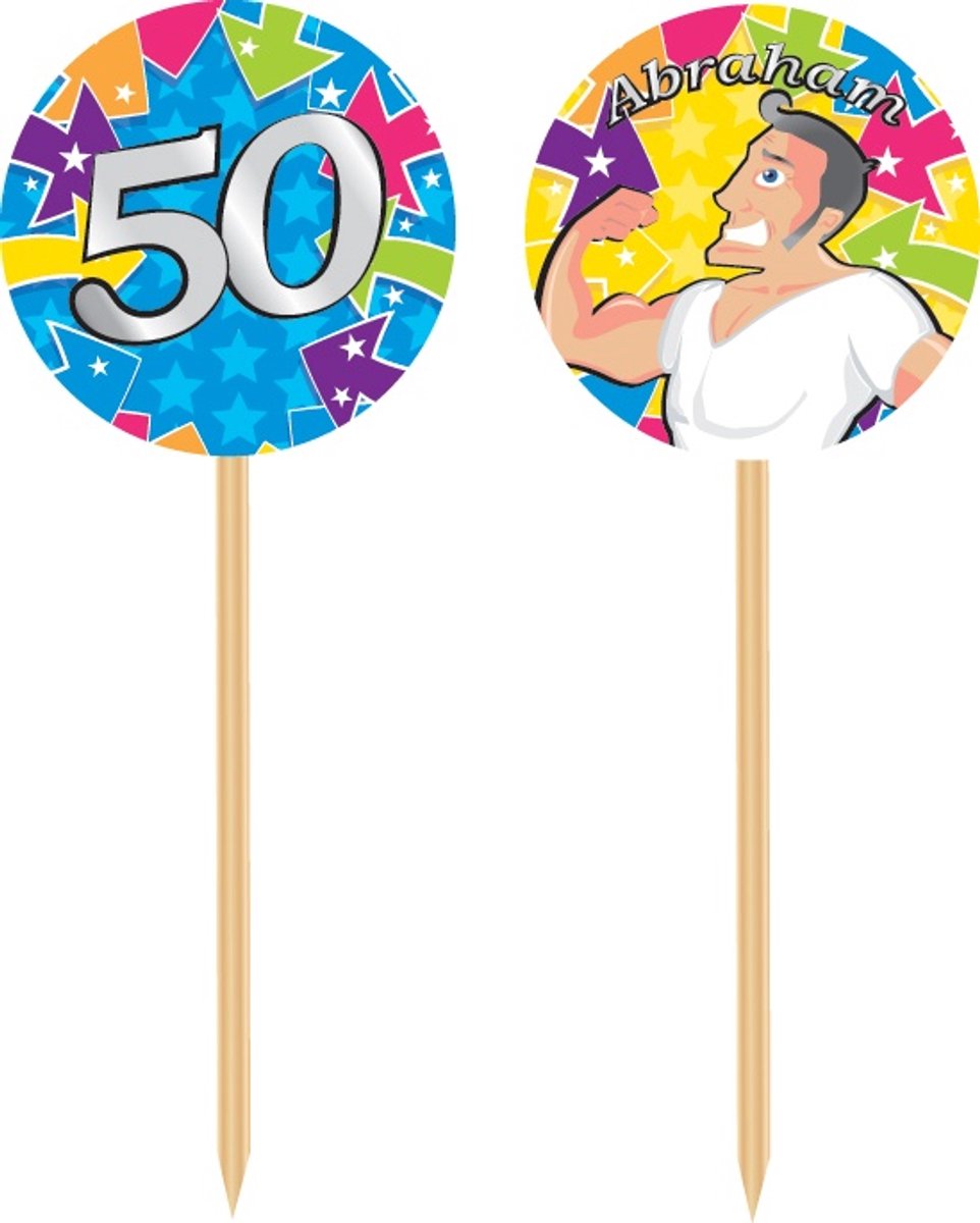 Partyprikkers Abraham 20 Stuks Multicolor