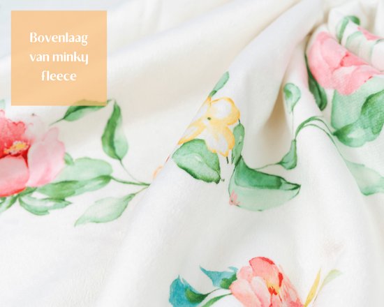 Flouer Mijlpaaldeken Bloemen - Milestone deken - Kraamcadeau meisje - Mijlpaaldeken baby - Babyshower meisje - Cadeau baby meisje - Kraamcadeautjes - Mijlpaal deken - Milestone blanket - Babyshower cadeau van FLO — afbeelding 3
