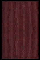 Deurmat 80x120 cm gestreept rood