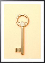 Poster Met Zwarte Lijst - Golden Key Poster