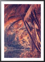 Poster Met Zwarte Lijst - Palm Jungle Poster