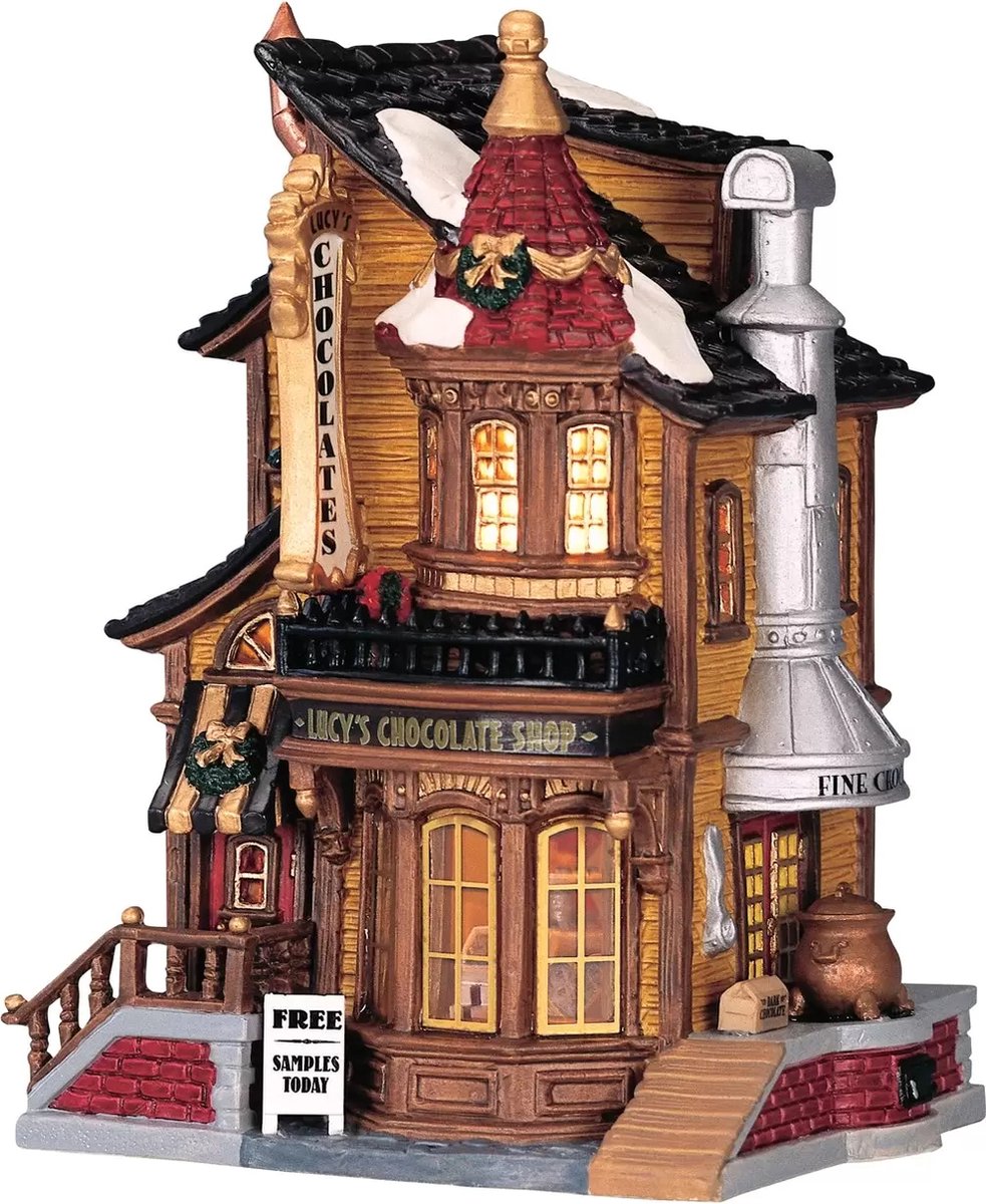 Lemax Kerstdorp Lucy's Chocolate Shop - Met verlichting – foto 8