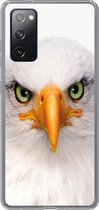 Geschikt voor Samsung Galaxy S20 FE hoesje - Jongens - Adelaar - Amerikaanse zeearend - Vogel - Portret - Snavel - Ogen - Siliconen Telefoonhoesje