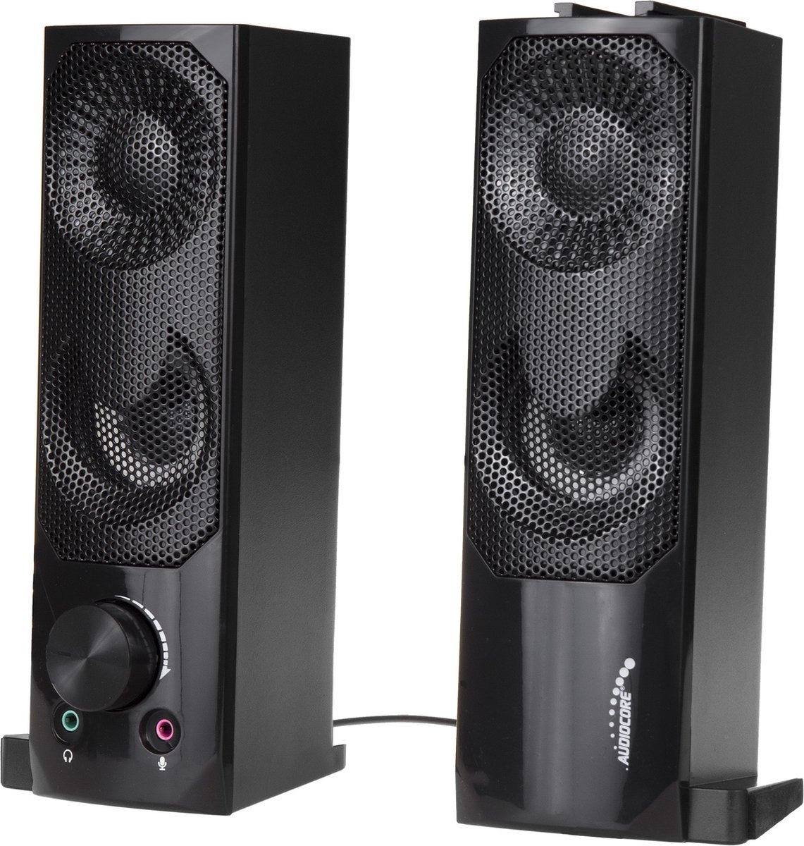 Afbeelding 2 van Audiocore - 2 in 1 2.0 PC luidspreker met Soundbar functie