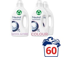 Neutral Neutral Kleur + Wol & Fijn Wasmiddel Pakket - (2 + 1) x 20 wasbeurten - Voordeelverpakking