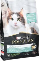 PRO PLAN LIVECLEAR Droogvoer rijk aan Zalm - voor gesteriliseerde volwassen katten (1 jaar en ouder) - 2,8 kg