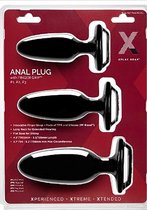 Finger Grip Plug Starter Kit, Plug #1, #2 and #3 - Sleeves black