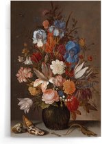 Walljar - Van der Ast - Stilleven met Bloemen - Muurdecoratie - Poster