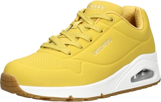 Skechers Uno -Stand On Air Dames Sneakers - Yellow - Maat 36