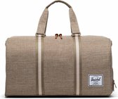 Herschel Novel - Tobacco Crosshatch | Duffle Allrounder Weekendtas / Reistas / Sporttas - 42,5L - met apart Schoenencompartiment