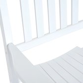 Outsunny Chaise à bascule siège à bascule chaise relax chaise de jardin accoudoir bois de peuplier 84A-041
