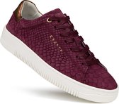 Cruyff Joan Anaconda Metallic rood sneakers dames (CC213055301)