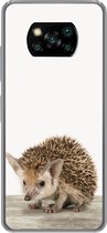 Geschikt voor Xiaomi Poco X3 NFC hoesje - Egel - Dieren - Kinderen - Jongens - Meisjes - Siliconen Telefoonhoesje