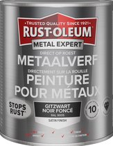 Rust-oleum Metalexpert Direct Op Roest Metaalverf - Satin - 9005 400ml Spuitbus