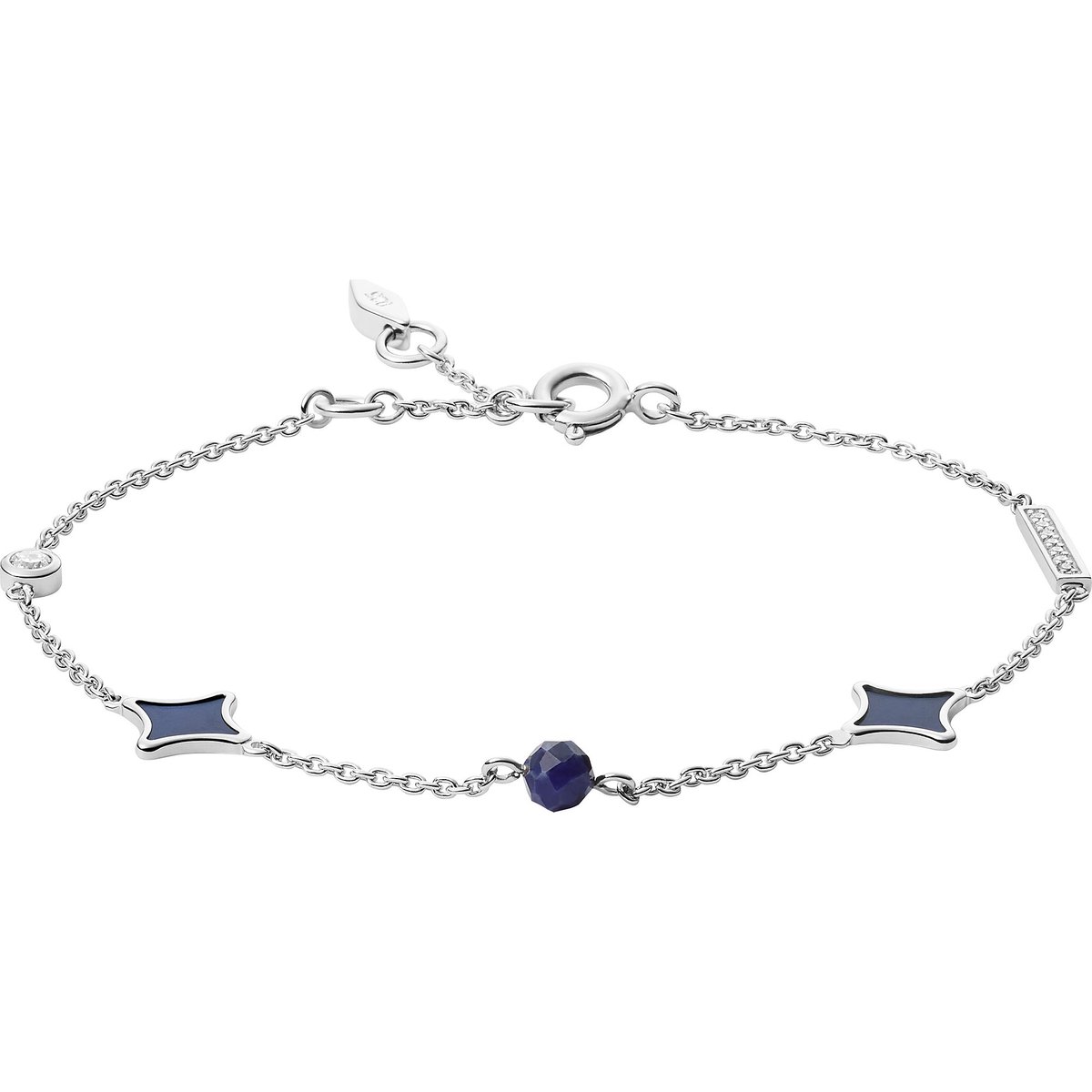 Fossil Dames Armband 925 sterling zilveren parel One Size 88072316
