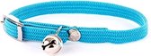 Martin Sellier Halsband kat elastisch nylon turquoise 30 X 1 CM