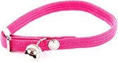 Martin Sellier Halsband kat elastisch nylon roze 30 X 1 CM