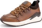 DenBroeck Vincent St. Leren herensneaker - Gevoerd - Cognac Bruin Leer - Maat 45