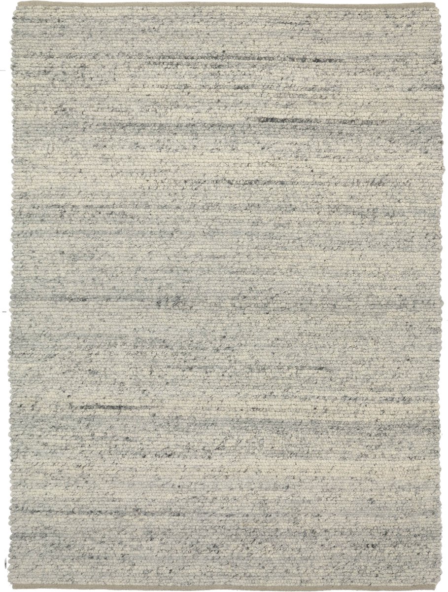 MOMO Rugs Sten Grey Vloerkleed - 200x300 - Rechthoek - Laagpolig,Structuur Tapijt - Industrieel - Grijs, Wit, Zwart
