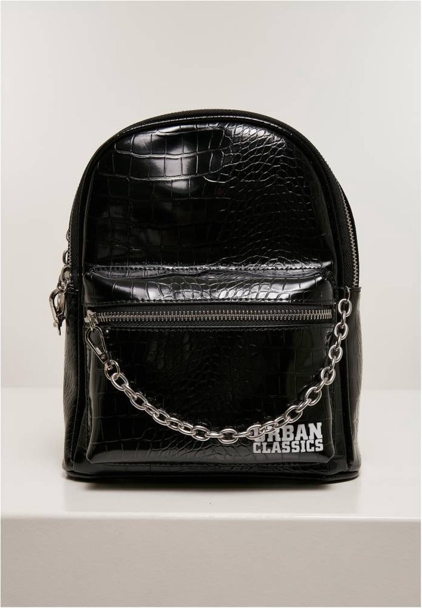 Urban Classics Rugtas Croco Synthetic Leather Zwart