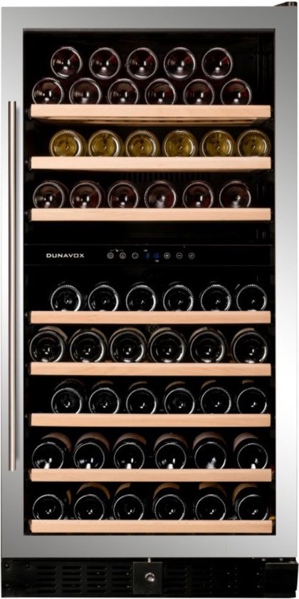 Dunavox Grande-94 Wijnkoelkast DX-94.270DSK 2 Zones Zilver
