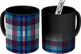 Magische Mok - Foto op Warmte Mokken - Koffiemok - Tartan - Patronen - Structuur - Magic Mok - Beker - 350 ML - Theemok