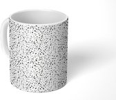 Mok - Koffiemok - Vormen - Zwart - Wit - Design - Mokken - 350 ML - Beker - Koffiemokken - Theemok