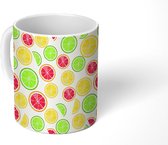 Mok - Koffiemok - Citrus - Zomer - Regenboog - Patronen - Mokken - 350 ML - Beker - Koffiemokken - Theemok
