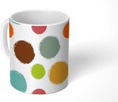 Mok - Koffiemok - Stippen - Patronen - Polkadot - Mokken - 350 ML - Beker - Koffiemokken - Theemok