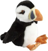 Pluche kleine knuffel dieren Papegaaiduiker vogel van 18 cm - Speelgoed knuffels zeevogels - Leuk als cadeau
