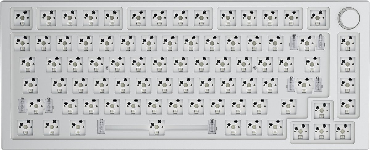 Glorious PC Gaming Race GMMK Pro - Barebone - 75% TKL - Barebone - ANSI-layout - White Ice