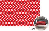 Kerst Tafelkleed - Kerstmis Decoratie - Tafellaken - Kerst - Patronen - Ruit - Rood - 220x150 cm - Kerstmis Versiering