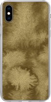 Geschikt voor iPhone Xs Max hoesje - Goud - Verf - Abstract - Siliconen Telefoonhoesje