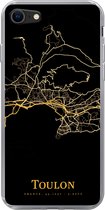 Geschikt voor iPhone 7 hoesje - Toulon - Kaart - Goud - Siliconen Telefoonhoesje