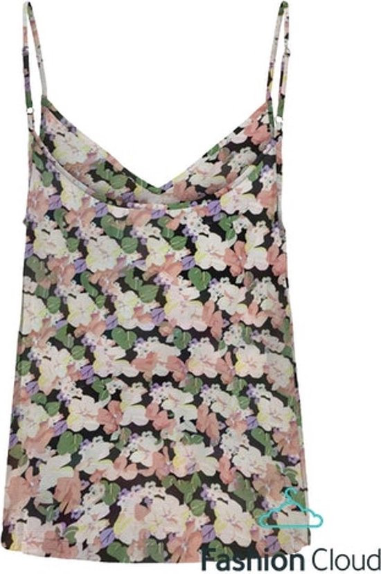 Sonja Life L S Button Top Black Aop Julia Smal