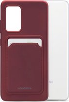 Samsung Galaxy S20 FE Hoesje - Mobilize - Rubber Gelly Card Serie - TPU Backcover - Bordeaux Rood - Hoesje Geschikt Voor Samsung Galaxy S20 FE