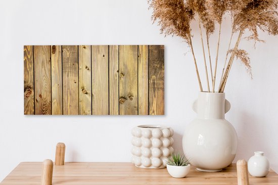 Peinture sur toile Rural - Planche - Bois - 40x20 cm - Décoration murale