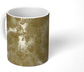 Mok - Glitter - Goud - Abstract - 350 ML - Beker - Uitdeelcadeautjes