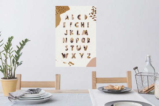 Stickers Stickers muraux - Citations - Alphabet - Dictons - Enfants - Kids - Bébé - 40x60 cm - Feuille adhésive